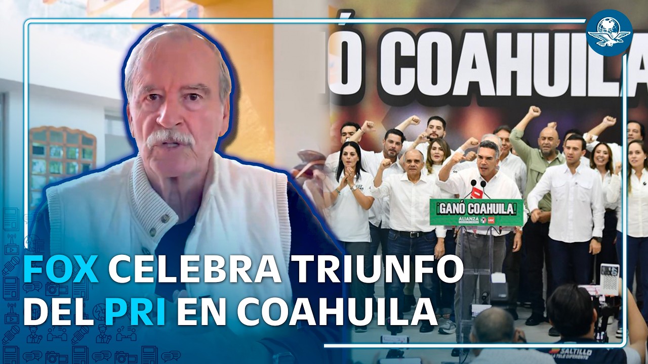 Vicente Fox felicita al PRI por arrasar en Coahuila: “Como en los viejos tiempos”