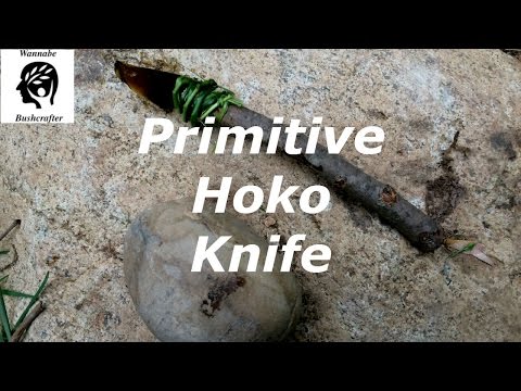 World's simplest primitive stone-age knife:  The Hoko
