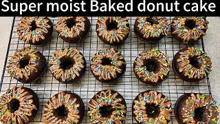 Chocolate Donut | Chocolate Cake | Donut cake recipe @FoodCreationsByMarryam