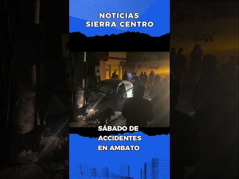 🚨 Dos emergencias de tránsito encendieron las alarmas en Ambato 🚨