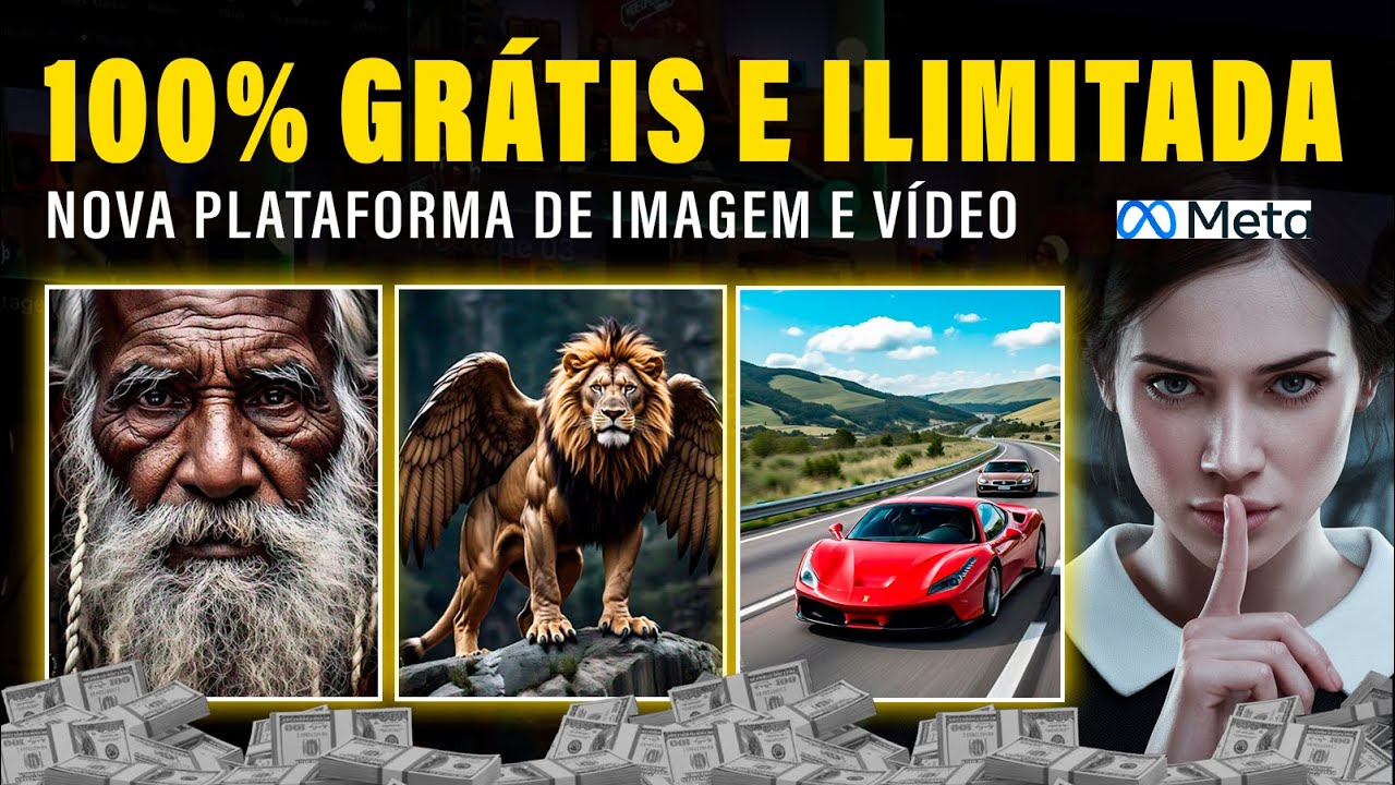 NOVA PLATAFORMA DA META PARA GERAÇÃO DE IMAGEM E VÍDEO DE IA