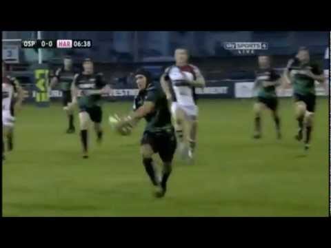 Matthew Morgan jinking run vs Harlequins