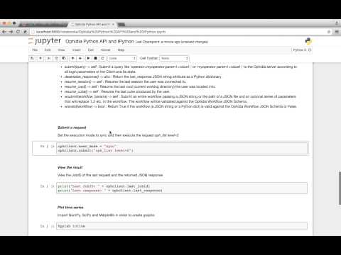 Ophidia Python Api Ipython And Matplotlib
