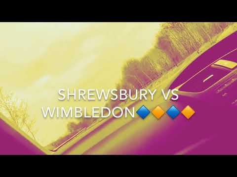 SHREWSBURY TOWN VS WIMBLEDON- WE ARE TOP OF THE LEAUGE!!