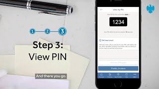 The Barclays app | How to get a PIN reminder
