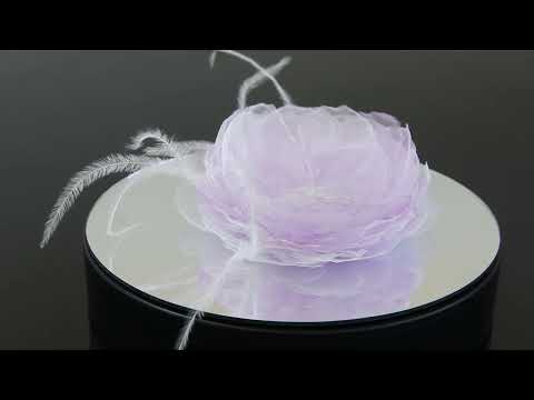 Аксессуар для прически (заколка/брошь) Флорес-макси Крупный цветок из органзы Ручная работа - фото 1 - id-p1418683151