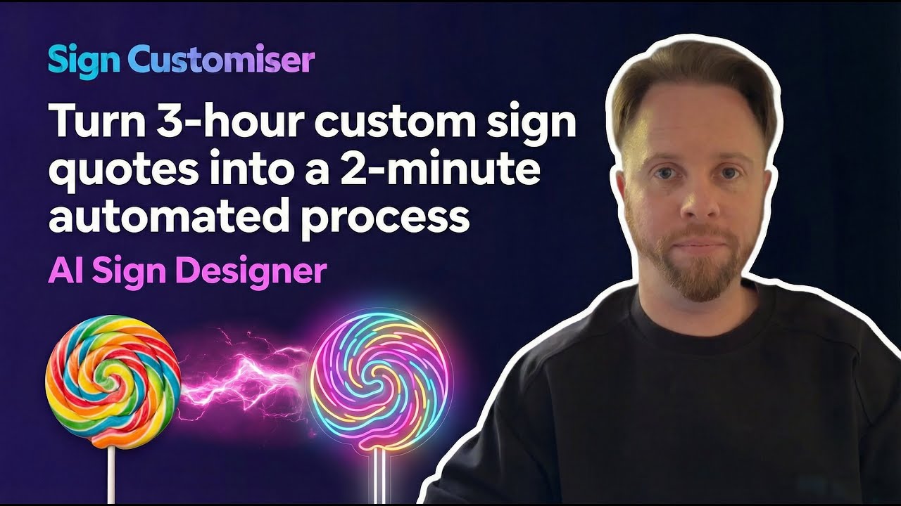 AI Sign Maker Demo - See how the AI sign generator turns any image into a quote