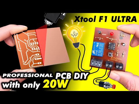 Make Professional PCBs At Home With A 20W FIBER Laser xTool F1 ULTRA