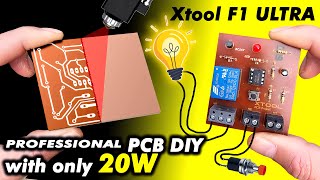 Make Professional PCBs At Home With A 20W FIBER Laser xTool F1 ULTRA
