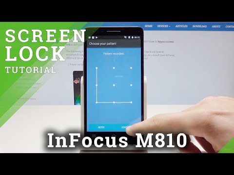 How to Set Up Screen Lock in InFocus M810 - Add Password & Pattern