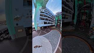 Golden hour on the World Promenade with MSC World Europa docked in Malta. 🇲🇹🚢