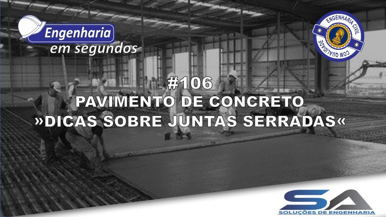 Pavimento de concreto: Dicas sobre as juntas serradas