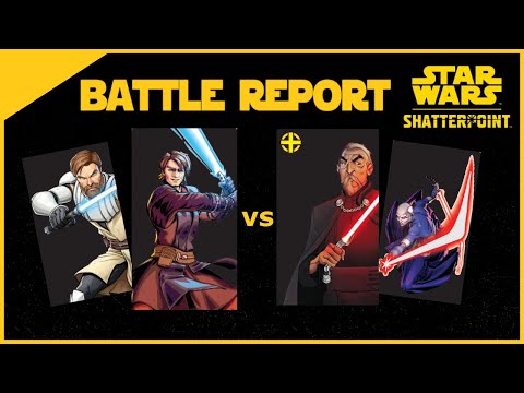 Star Wars Shatterpoint: Battle Report - Obi/Ani vs Asajj/Dooku
