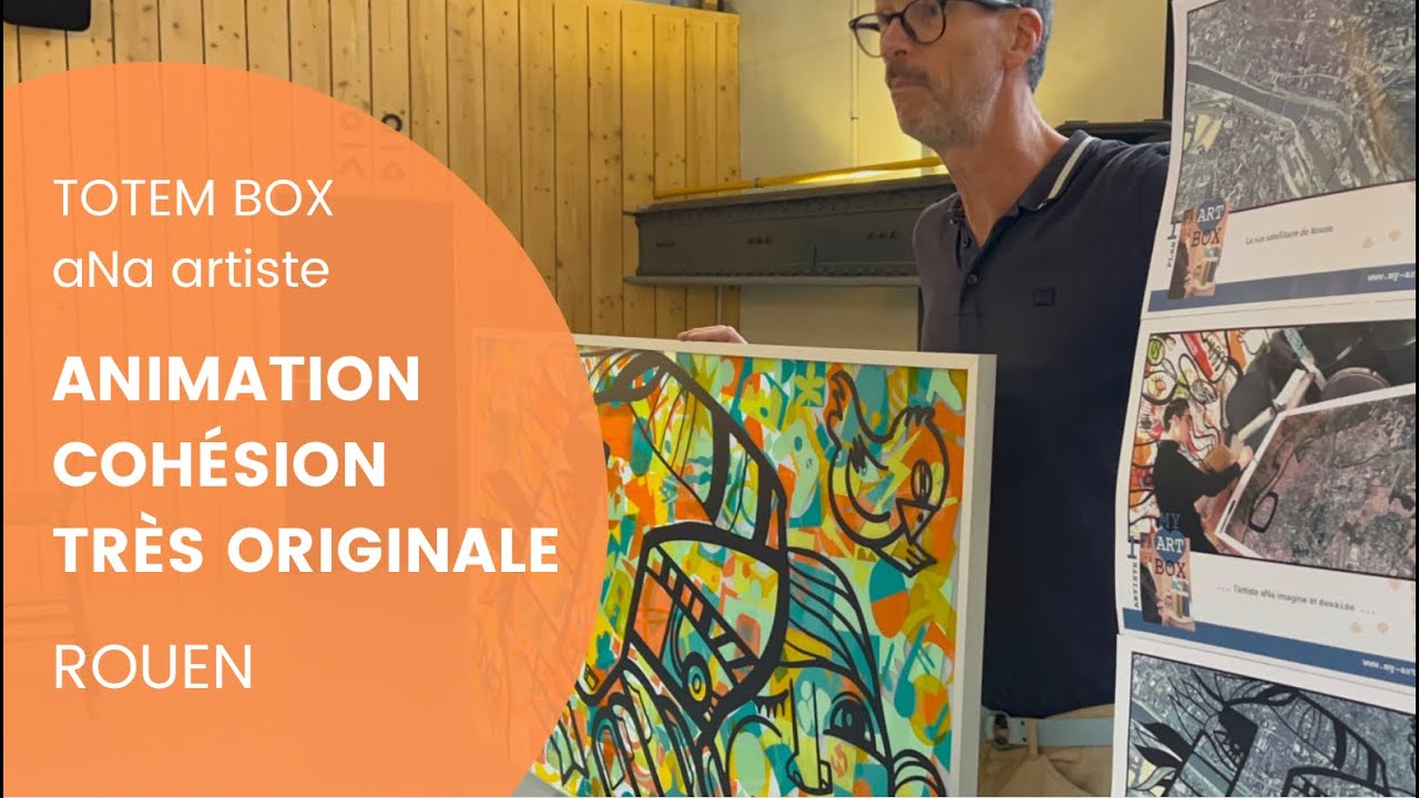 Une animation intégration originale totem box crée une fresque ensemble pour mieux apprendre à se connaître pour communiquer facilement.