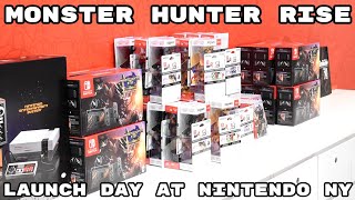 Monster Hunter Rise (and Byleth/Banjo & Kazooie/Terry Smash Bros. amiibo) Launch Day at Nintendo NY