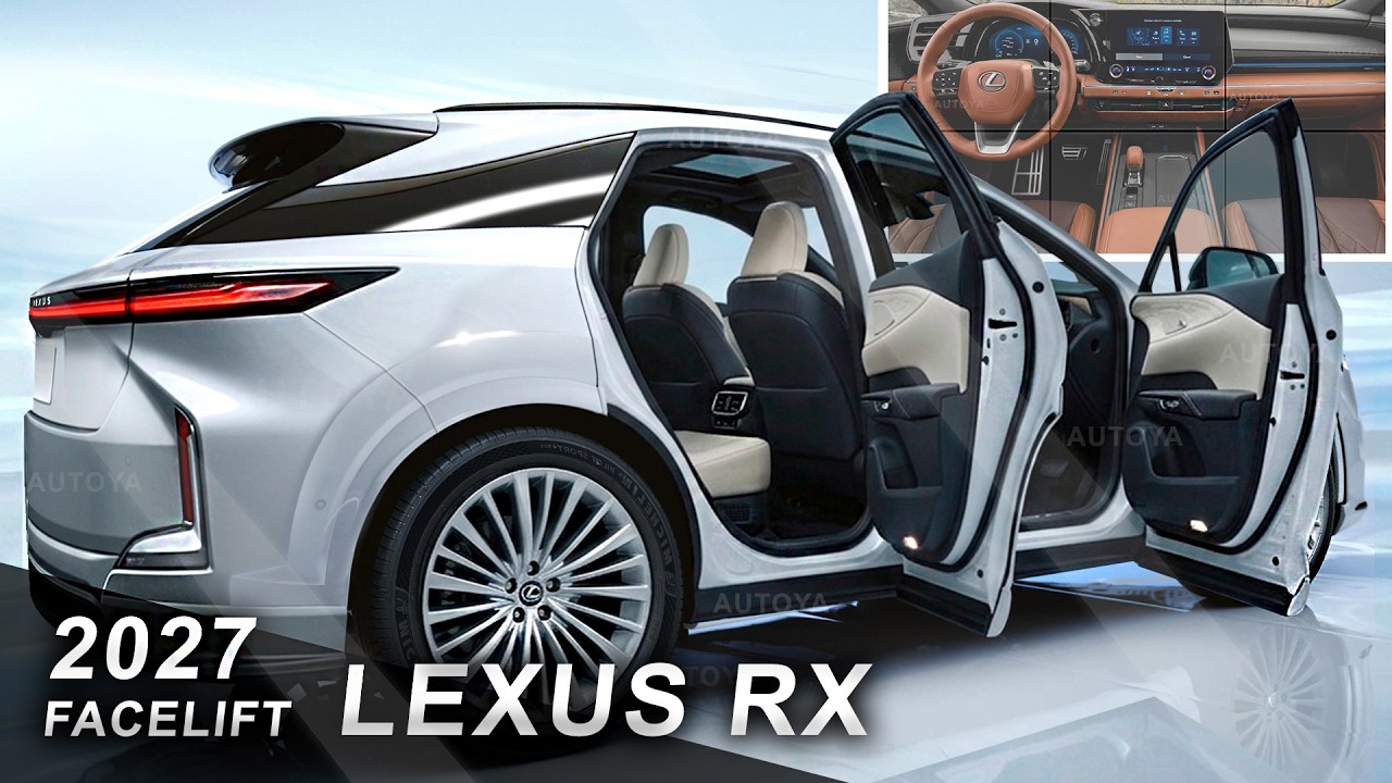 Rendering: Mid-Cycle Refreshed 2027 Lexus RX Showcased Both Inside and ...