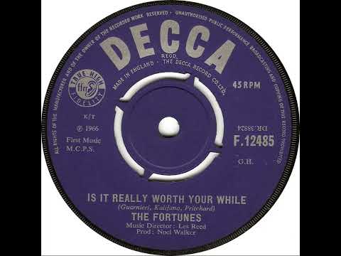 UK New Entry 1966 (301) The Fortunes - Is It Really Worth Your While
