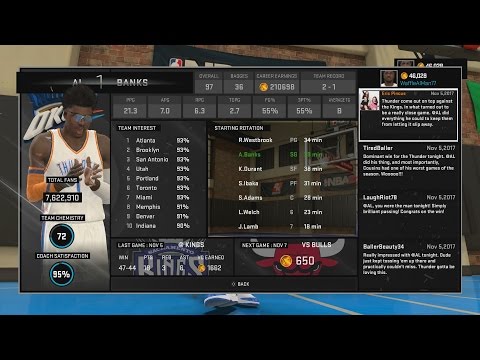 NBA 2K15 PS4 MyCareer- AL Banks Attributes & Badges