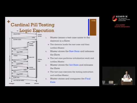 USENIX Security '14 - Cardinal Pill Testing of System Virtual Machines
