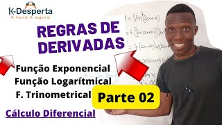 Cálculo Diferencial: COMO DERIVAR FUNÇÃO EXPONENCIAL, TRIGONOMÉTRICA E LOGARÍTMICA na Prática