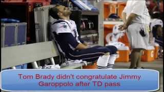 Tom Brady didn&#39;t congratulate Jimmy Garoppolo after TD pass
