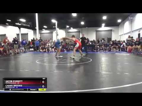 187 Lbs Quarterfinals (8 Team) - Jacob Everett, Michigan Blue Vs Caden Brooks, Washington 4ed2