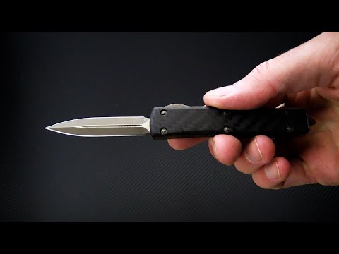 Microtech UTX-70 Signature Double Edge Bronze Apocalyptic