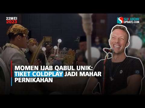 Momen Ijab Qabul Unik: Tiket Coldplay Jadi Mahar Pernikahan