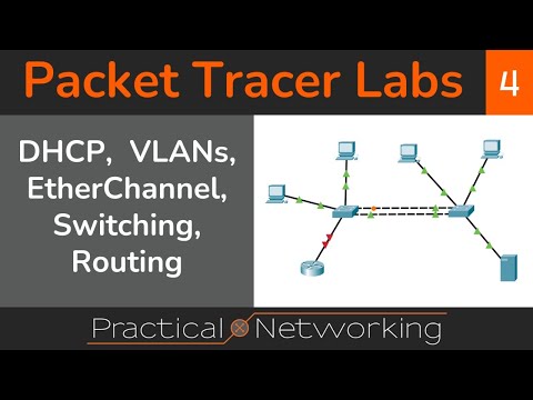 🎬 Let's do Packet Tracer labs together - DHCP, VLANs, EtherChannel, Switching, Routing - PTL4