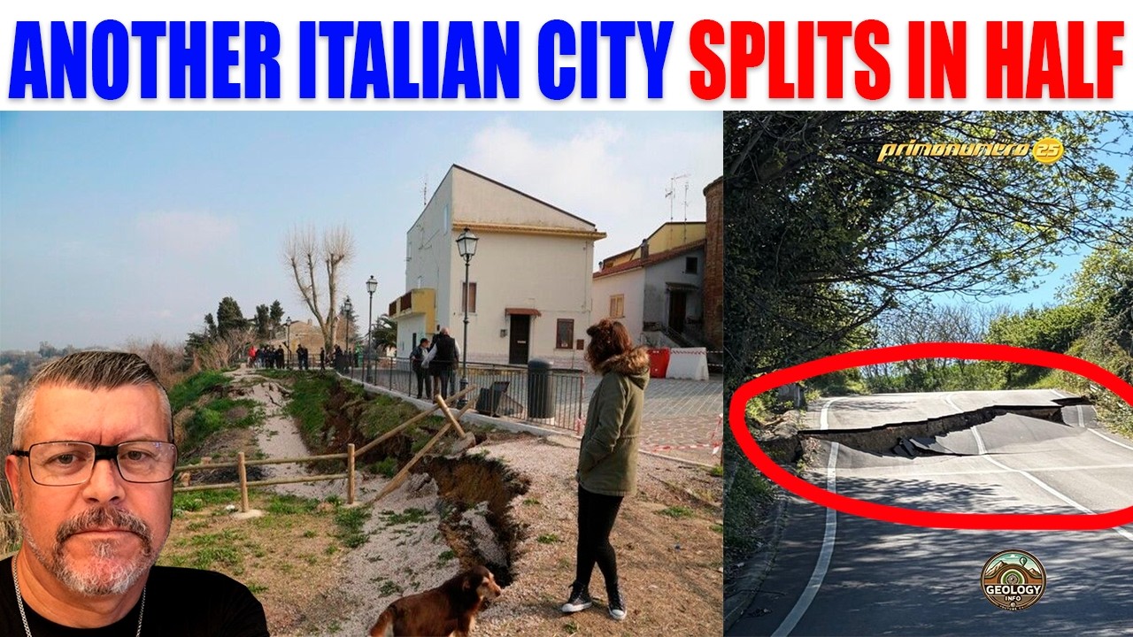 Italian city cracked and is sliding towards the sea.