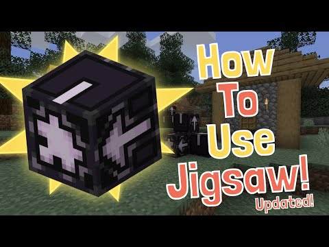 ✔️ How To Get And Use The Secret Jigsaw Block In Minecraft Tutorial (Updated) ✔️ Generate Villages!