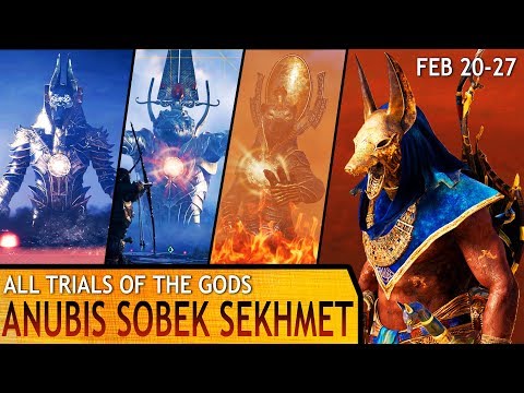 Assassins Creed: Origins - All Trials of the Gods (Feb 20-27) Anubis/Sobek/Sekhmet