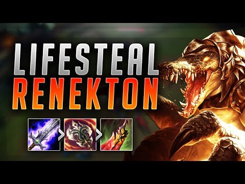 FULL LIFESTEAL RENEKTON! HOW BUSTED IS THIS BUILD? FULL LIFESTEAL RENEKTON TOP! - (LoL Best Moments)