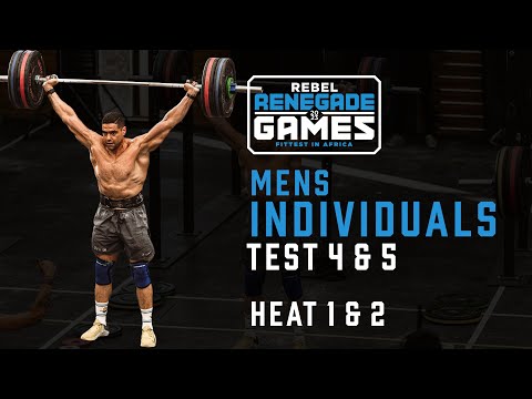 Individual Men's Test 4 & 5 HEAT 1 & 2 - REBEL Renegade Games 2023 African CrossFit Semifinal.