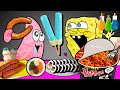 SPONGEBOB VS PATRICK CONVENIENCE STORE FOOD MUKBANG MUKBANG ANIMATION SLIME CAT