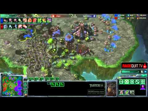 Major(T) v QxG.Destiny(Z) - The Shattered Temple - Practice Game - 10.27.2011