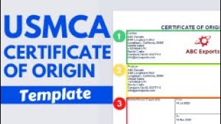 How to Create a USMCA Certificate of Origin Form