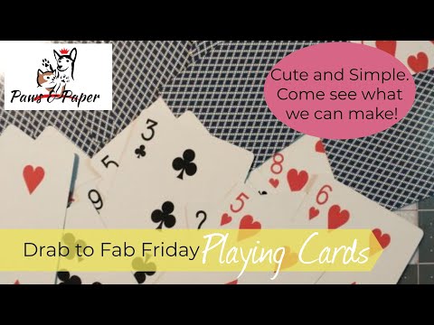 Drab to Fab Friday: Playing Card Ephemera