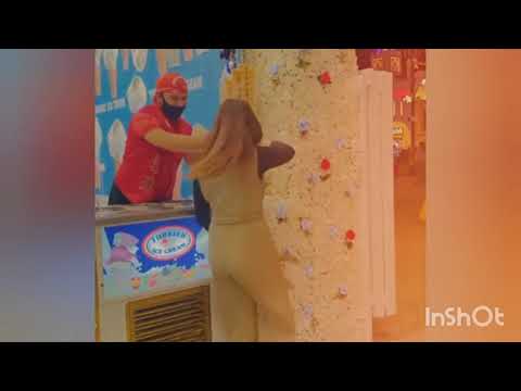 Turkish Ice- cream vendor tricks with Kanwal tiktoker girl & Muneeb #turkishicecream #youtubevideos