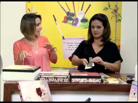 Mulher.com 11/01/2013 Marisa Magalhães - Forração de caixas com papéis decorativos de scrap 1/2
