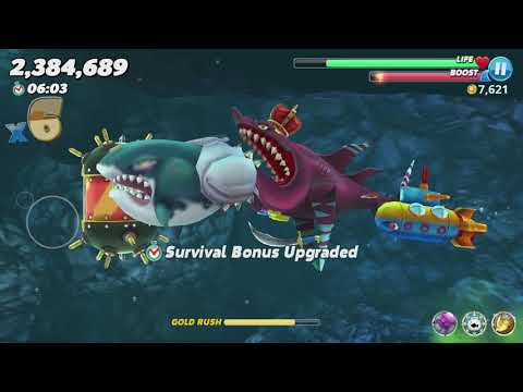 Hungry Shark World Buzz Helicoprion Android Gameplay #3