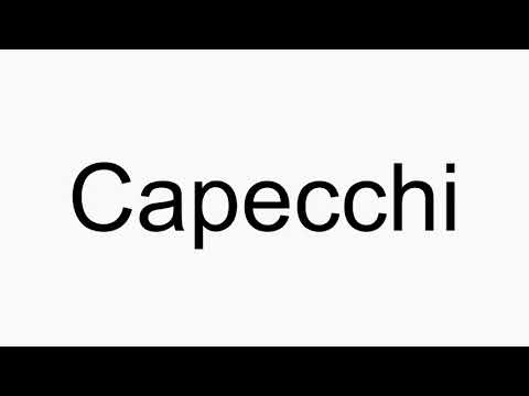 How to pronounce Capecchi