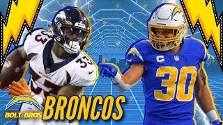 Broncos Vs Chargers Week14 Sim | BOLT BROS | Madden 24 NFL #nfl
