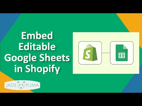 How to embed an editable Google Sheet in your Shopify Store
