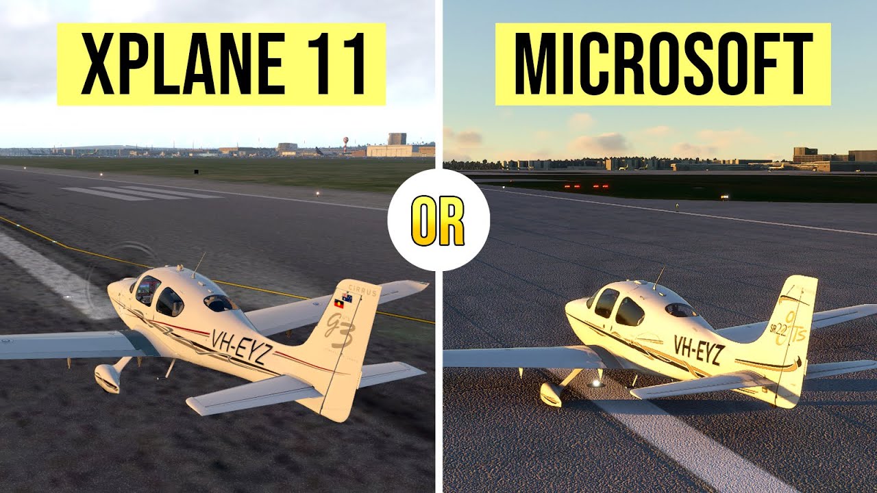 Microsoft Flight Simulator X vs X-Plane 11 (Vanilla, No mods!) 