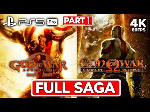 GOD OF WAR SAGA Chronological Walkthrough - Part 1 - FULL GAMES [4K 60FPS PS5 PRO] - No Commentary