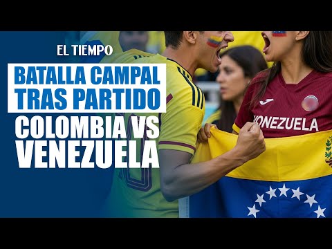 Battle royale in Bogotá between Colombians and Venezuelans after the match | El Tiempo