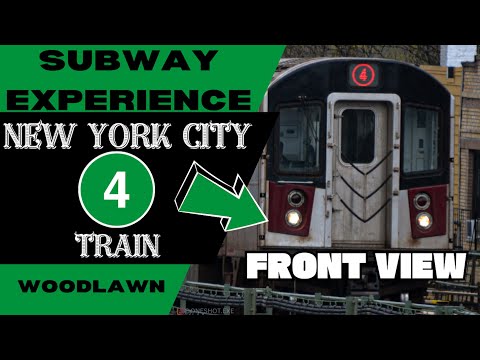 New York City Subway 4 Express Train (to Woodlawn) Front View