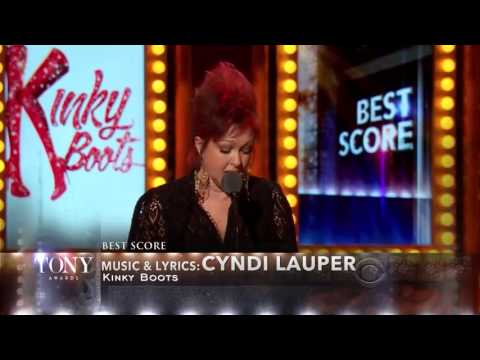 Cyndi Lauper   Best Score 'Kinky Boots'   Tony Awards 20131]