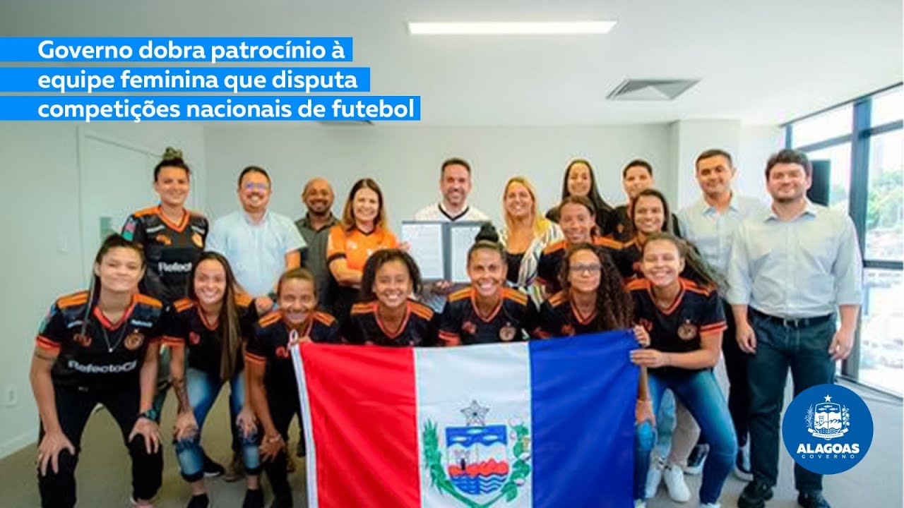 Governo dobra patrocínio à equipe feminina que disputa competições nacionais de futebol
